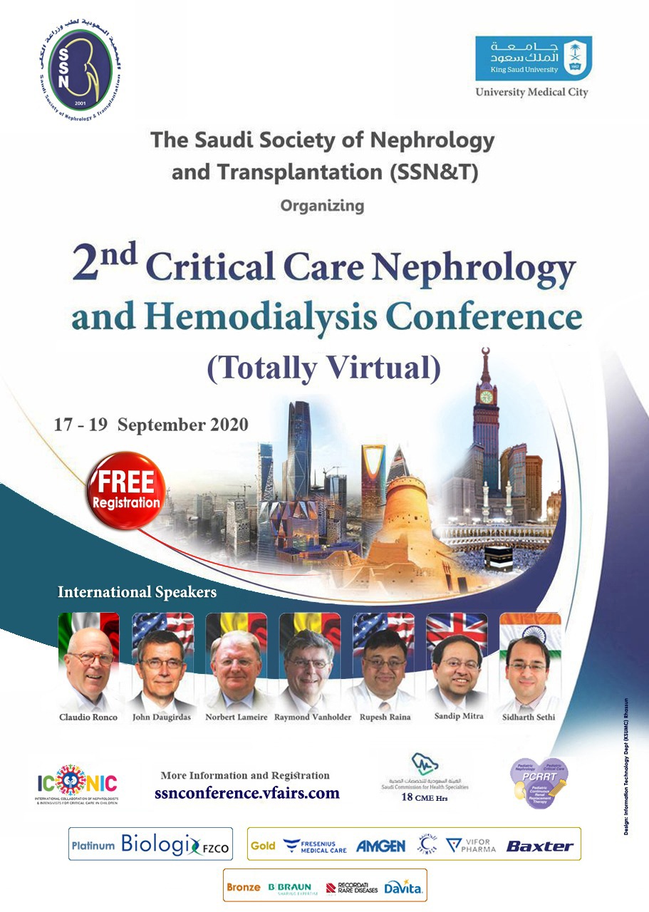 Upcoming Conference: 2nd Critical Care Nephrology and Hemodialysis Conference (Totally Virtual)